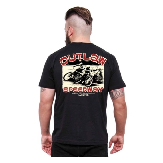 Lucky 13 Outlaw Speedway T-shirt Black (ARM786799)