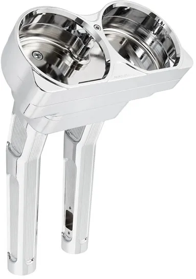 Arlen Ness 10 Inch Rise Method Risers In Chrome For Harley Davidson 2015-2024 FLTRX, 2015-2019 FLTRU, 2020-2024 FLTRK Models (520-033)