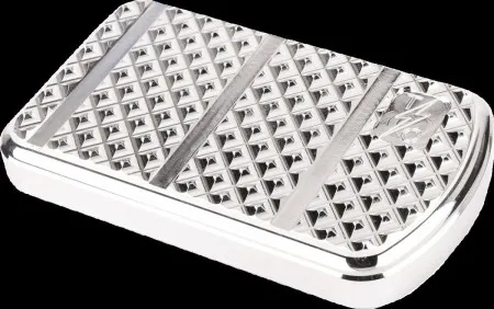 Thrashin Supply Co. Brake Pedal Cover Pad In Chrome For Harley Davidson Baggers (TSC-2201-3)