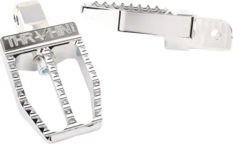 Thrashin Supply Co. Militant Passenger Footpegs In Chrome For 2018-2024 M8 Softail Models (TSC-2019-3-SR)