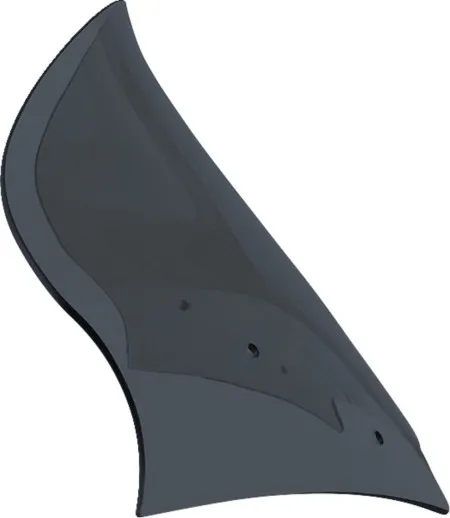 Klock Werks Pro-Touring Flare Windshield 13.5 inch In Dark Smoke For 2023-2025 CVO Road Glide & 2024-2025 Road Glide Models (KWW-01-0704-DS)