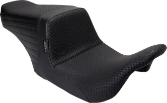 Le Pera TailWhip Up Front Basket Weave Seat For Harley Davidson 2008-2024 Touring Models (Will Not Fit 2023-2024 CVO Models) (LKU-587BW)