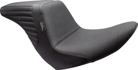 Le Pera KickFlip Up Front Basket Weave Seat For Harley Davidson 2018-2025 FXLR Low Rider & FLSB Sport Glide Models (LYRU-590BW)