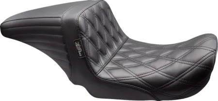Le Pera KickFlip Up Front Double Diamond Stitched Seat For Harley Davidson 2006-2017 FXD Dyna Models (LKU-591DD)