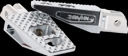 Thrashin Supply Co. P-54 Rider Footpegs In Chrome For 2018-2025 Softail & 2021-2025 Sportster RH Models (TSC-2020-3-SF)