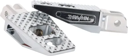 Thrashin Supply Co. P-54 Rider Footpegs In Chrome For 2018-2025 M8 Softail Models (TSC-2020-3-SF)