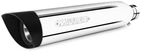 *2 Weeks Extra Transit TIME* Miller, Omaha Euro 5 Slip-on MUFFLERS. Highly Polished (IN-CHF-SP-X45.03)