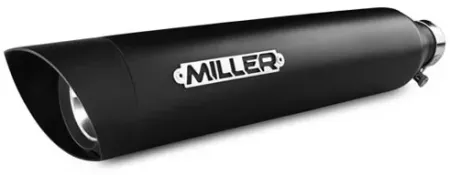 *2 Weeks Extra Transit TIME* Miller, Yuma Ii 1000CCM Euro 4 Slip-on MUFFLERS. Matte Black (IN-SCT-II-X21.09)