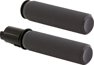 Arlen Ness Knurled Fusion Grips In Black For 2023-2024 Harley Davidson Road Glide & Street Glide Models (500-050)