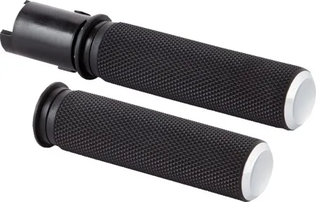 Arlen Ness Knurled Fusion Grips In Chrome For Harley Davidson 2025 Softail, 2023-2025 Road Glide & Street Glide Models (500-051)