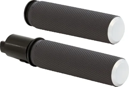 Arlen Ness Knurled Fusion Grips In Chrome For 2023-2024 Harley Davidson Road Glide & Street Glide Models (500-051)