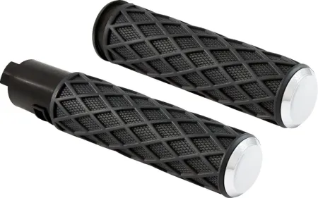 Arlen Ness Diamond Grips In Chrome For 2023-2024 Harley Davidson Road Glide & Street Glide Models (500-059)