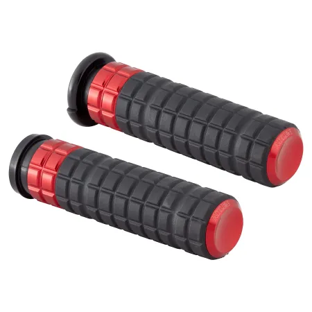 Arlen Ness Speedliner Grips In Red For Harley Davidson 2025 Softail, 2023-2025 Road Glide & Street Glide Models (500-065)