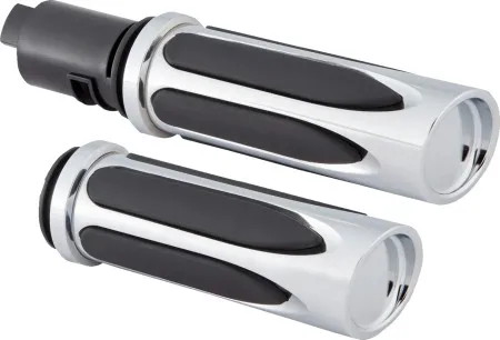 Arlen Ness Deep Cut Comfort Grips In Chrome For Harley Davidson 2025 Softail, 2023-2025 Road Glide & Street Glide Models (500-070)