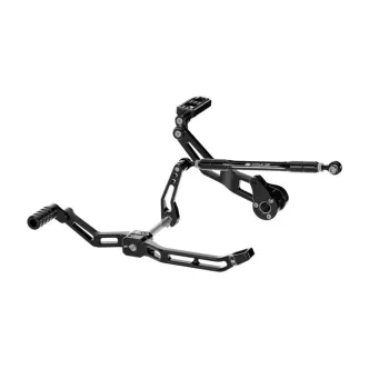 Kraus Max Lean Foot Controls In Black For Harley Davidson 2017-2024 M8 Touring Models (ST-FC-27-B)