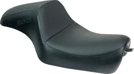 Seat Slyfox BLK Vinyl W/slipstp Smooth CF BLK Logo XL 04-22 (4684A-SLYFOX)