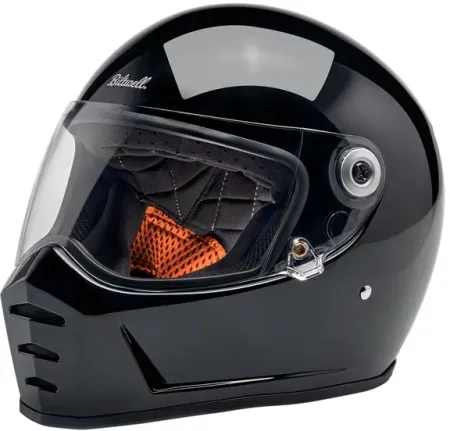 Biltwell Lane Splitter ECE R22.06 Helmet In Gloss Black - XS  (1004-101-501)