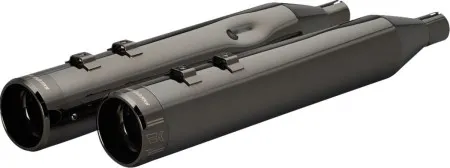 Khrome Werks HP-Plus 4.5 Inch Slip-On In Black Finish With Edge Tips For 2017-2025 Touring Models (201930)