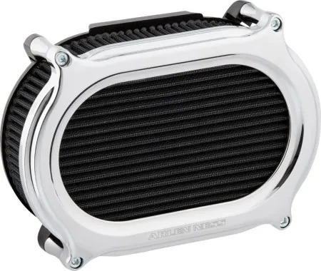 Arlen Ness Stage 2 Oval Air Cleaner Kit In Chrome For Harley Davidson 2018-2024 Softail, 2017-2025 Touring & Trike (Gen 1) M8 Models (600-185)