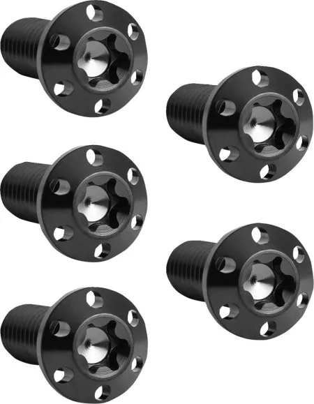 Arlen Ness Titanium Rear Brake Rotor Bolt Kit In Black For 1992-2026 Harley Davidson Rear Brake Rotors (300-910)