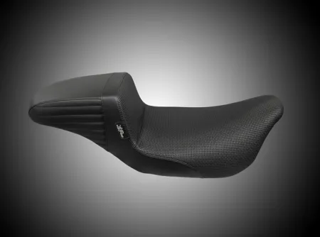 Le Pera Tailwhip Basket Weave Daddy Long Legs Seat For Harley Davidson 2023-2025 Touring FLHX Street Glide & FLTR Road Glide Models (LV-587DLBW)