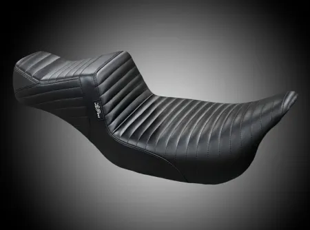 Le Pera Tailwhip Pleated Daddy Long Legs Seat For Harley Davidson 2023-2025 Touring FLHX Street Glide & FLTR Road Glide Models (LV-587DLPT)