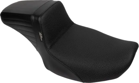 Le Pera Kickflip Basket Weave Daddy Long Legs Seat For Harley Davidson 2023-2025 Touring FLHX Street Glide & FLTR Road Glide Models (LV-597DLBW)