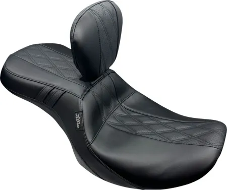 Le Pera 2-Up Outcast GT2 Seat With Drivers Backrest For Harley Davidson 2023-2025 Touring FLHX Street Glide & FLTR Road Glide Models (LV-997BRGT2)