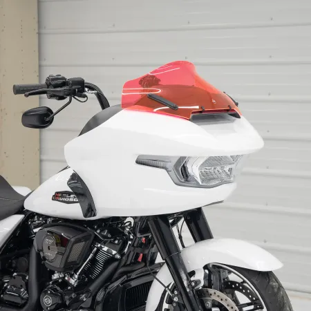 Klock Werks Flare Windshield 10 inch In Pink Ice For 2023-2025 CVO Road Glide & 2024-2025 Road Glide Models (KWW-01-0710)