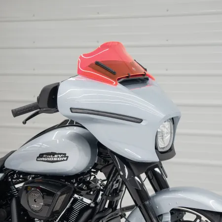 Klock Werks Flare Windshield 8 inch In Pink Ice For 2023-2025 CVO Street Glide & 2024-2025 Street Glide Models (KWW-01-0723)