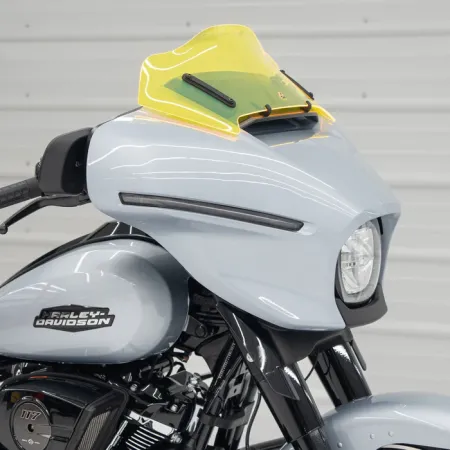 Klock Werks Flare Windshield 8 inch In Yellow Ice For 2023-2025 CVO Street Glide & 2024-2025 Street Glide Models (KWW-01-0725)