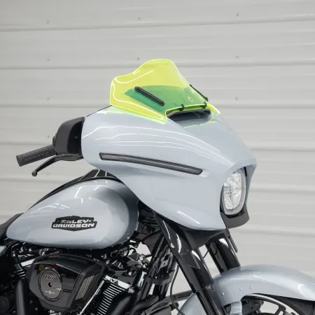 Klock Werks Flare Windshield 8 inch In Green For 2023-2025 CVO Street Glide & 2024-2025 Street Glide Models (KWW-01-0726)