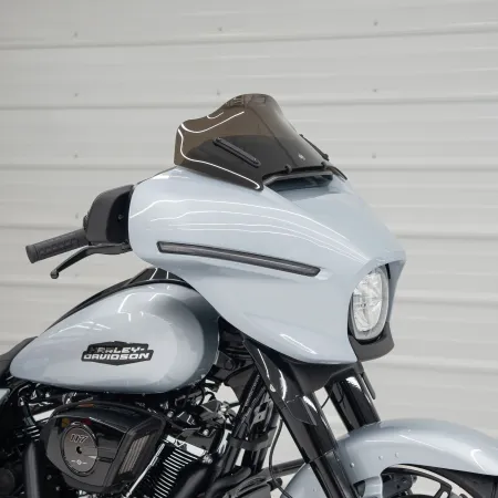 Klock Werks Flare Windshield 8 inch In Bronze For 2023-2025 CVO Street Glide & 2024-2025 Street Glide Models (KWW-01-0734)