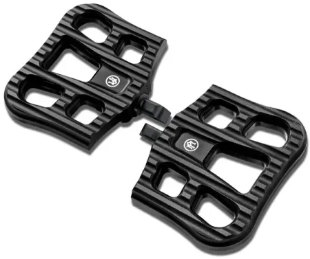 Performance Machine Drifter Rider Mini Floorboards In Black Ops Black Finish For Harley Davidson 2018-2024 Softail Models (0036-1027-SMB)