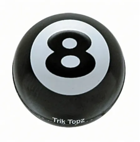 Trik Topz, Eight Ball Valve CAPS. Black (EBC-BK-2PK)