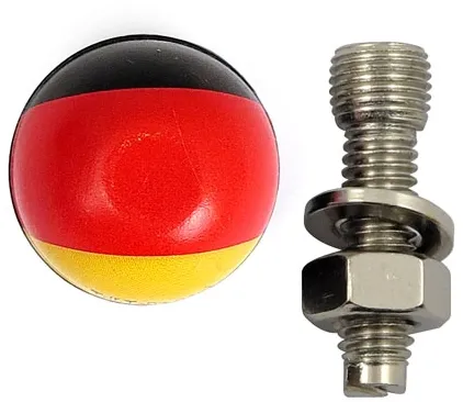 Trik Topz Licence Plate Mounts German Flag (FGB-GM-2PK)