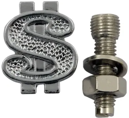 Trik Topz License Plate Mounts Dollar Silver (DSB-CH-2PK)
