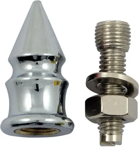 Trik Topz License Plate Mounts Spike Chrome (SPB-CH-2PK)