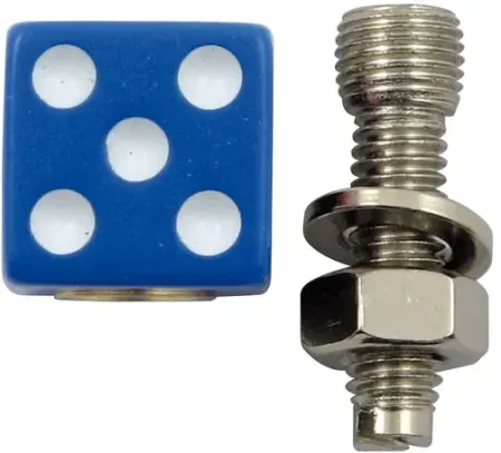 Trik Topz License Plate Mounts Dice Blue (DIB-BL-2PK)