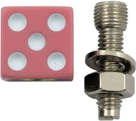 Trik Topz License Plate Mounts Dice Pink (DIB-PK-2PK)