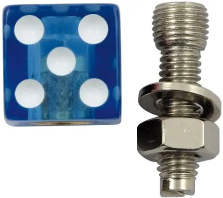 Trik Topz License Plate Mounts Dice Clear Blue (DIB-CB-2PK)