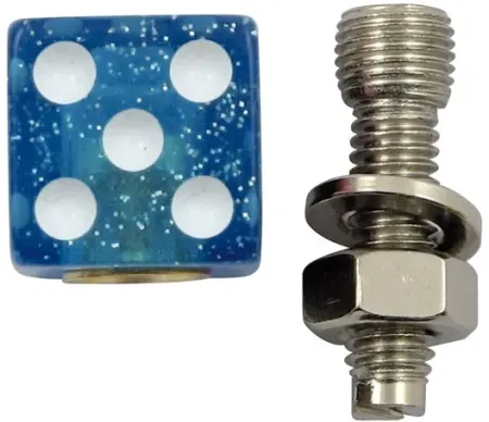 Trik Topz License Plate Mounts Dice Blue Glitter (DIB-BG-2PK)