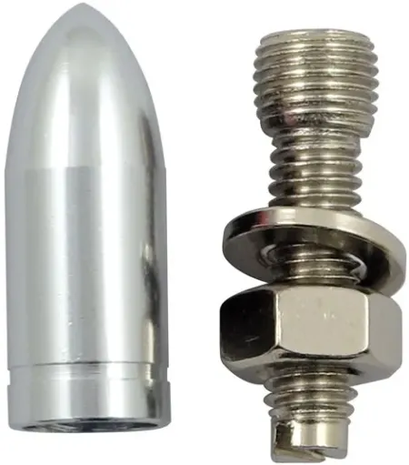 Trik Topz License Plate Mounts Bullet Silver (BTB-SV-2PK)