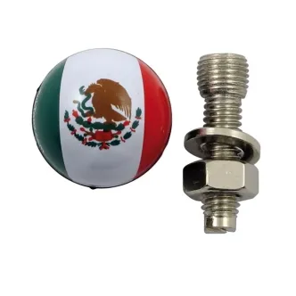 Trik Topz License Plate Mounts Mexico Flag (ARM789555)