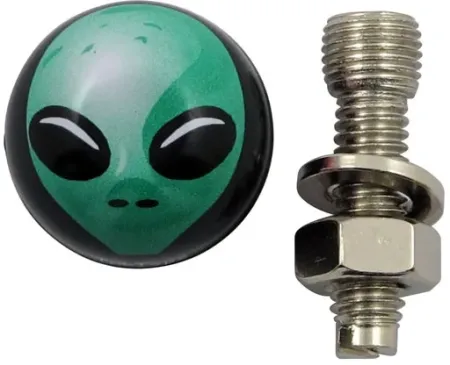 Trik Topz License Plate Mounts Alien Green (ALB-GN-2PK)