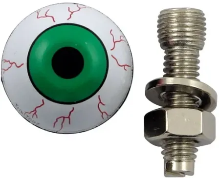 Trik Topz License Plate Mounts Eye Ball Green (EYB-GN-2PK)