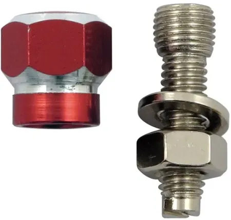 Trik Topz License Plate Mounts Alloy Twotone Hex Red (HTB-RD-2PK)