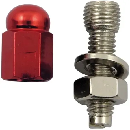 Trik Topz License Plate Mounts Alloy Twotone Hex Domed (HDB-RD-2PK)
