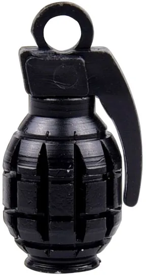 Trik Topz, Hand Grenade Valve CAPS. Black (HGC-BK-2PK)