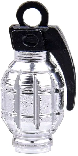 Trik Topz, Hand Grenade Valve CAPS. Chrome (HGC-CH-2PK)